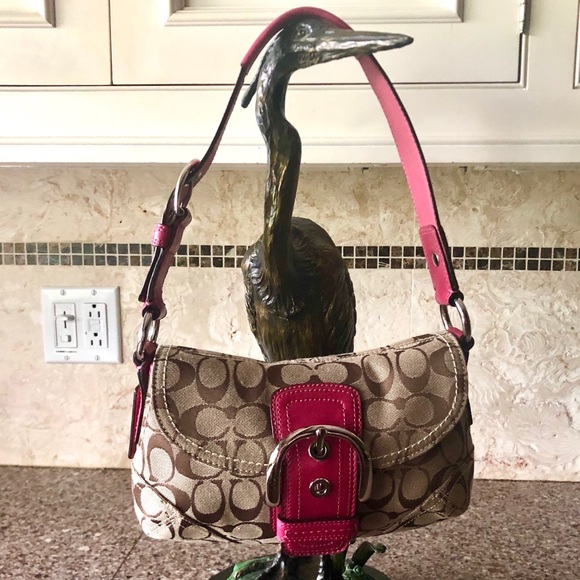Coach Handbags - Authentic Signature COACH Monogram Soho Hobo Bag